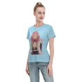 thumbnail image 4 of Women's Basic Short Sleeve T-Shirt Demon Slayer Blade Ganlu Temple Mili, 4 of 6