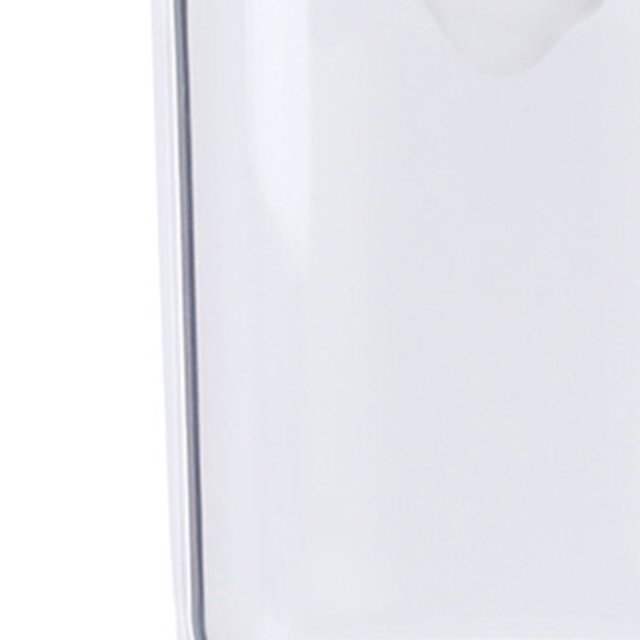 Contenants de Salle de Bain Multifonctions Bocal de Rangement Transparent en Coton-Tiges avec Couvercle pour la Maison Ours Blanc