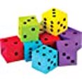 thumbnail image 3 of TEACHER CREATED RESOURCES 20 PACK FOAM COLORFUL DICE, 3 of 3