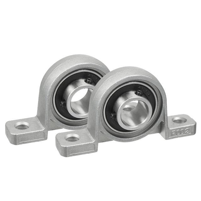 Unique Bargains 2pcs KP002 15mm Bore Zinc Alloy Inner Ball Mounted Pillow Block Insert Bearing