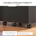 thumbnail image 4 of Vinsetto Mobile File Cabinet, 2-Drawer Filing Cabinet with Wheels, 4 of 10