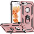 thumbnail image 1 of Tasnim Armor-X Étui Robuste pour iPhone 8 avec Support Anneau - Or Rose, 1 of 5