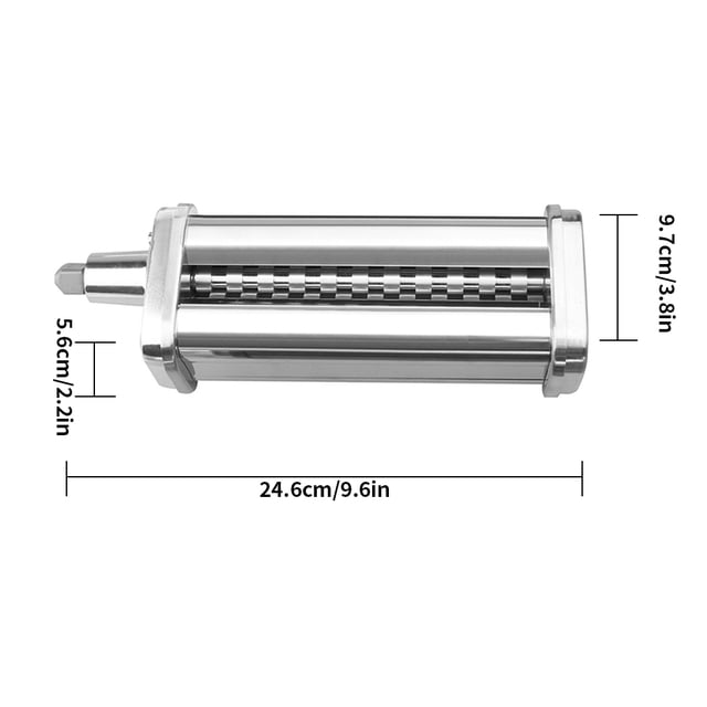 Maoww Pasta Maker Stainless Steel Pasta Spaghetti Roller Stand Type Mixer Attachment Kitchen Tool, Thick Type
