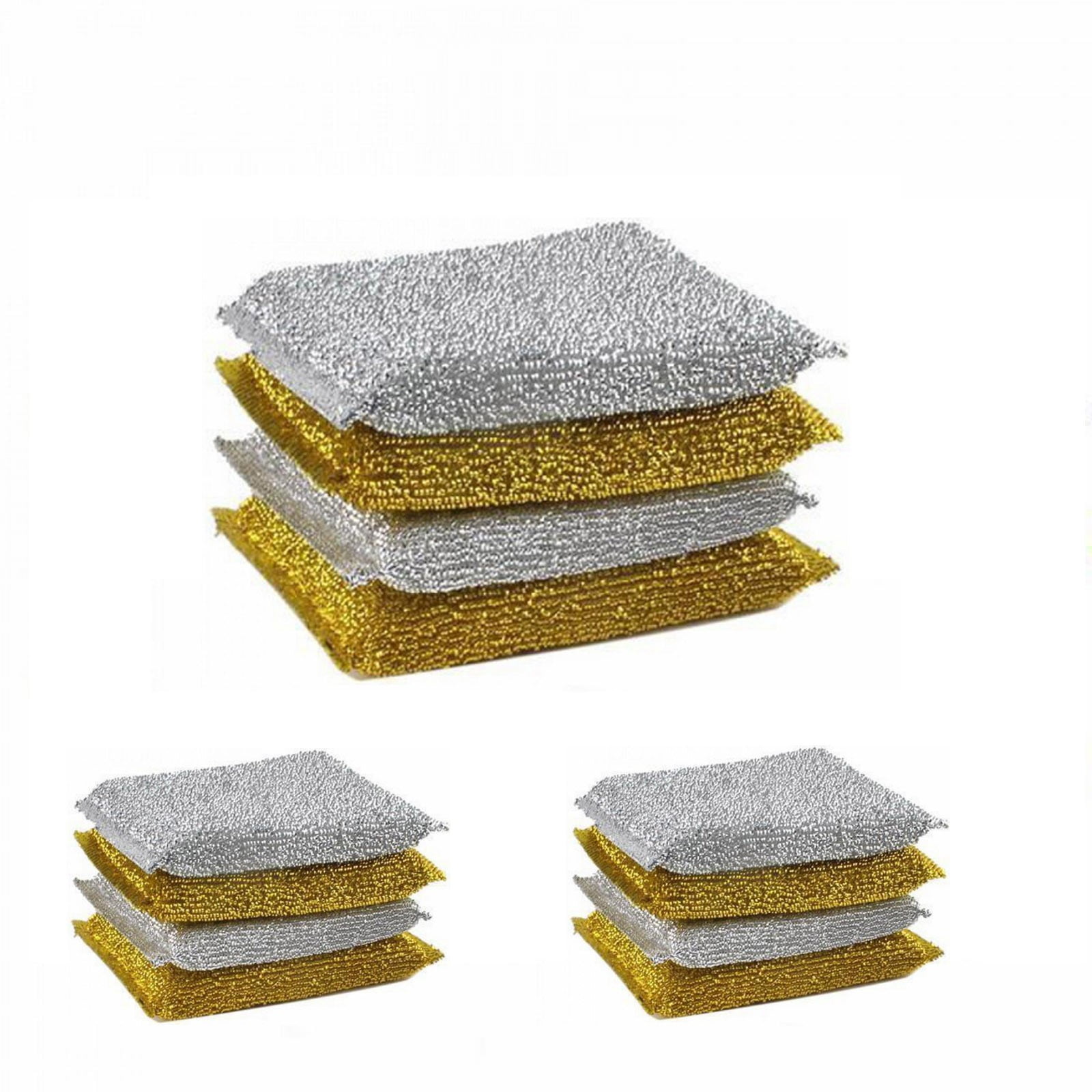 Hottest Microfiber Scrubber Sponge Non Scratch Kitchen Scrubbies Dishwashing and Bathroom Sponges Packs of 12