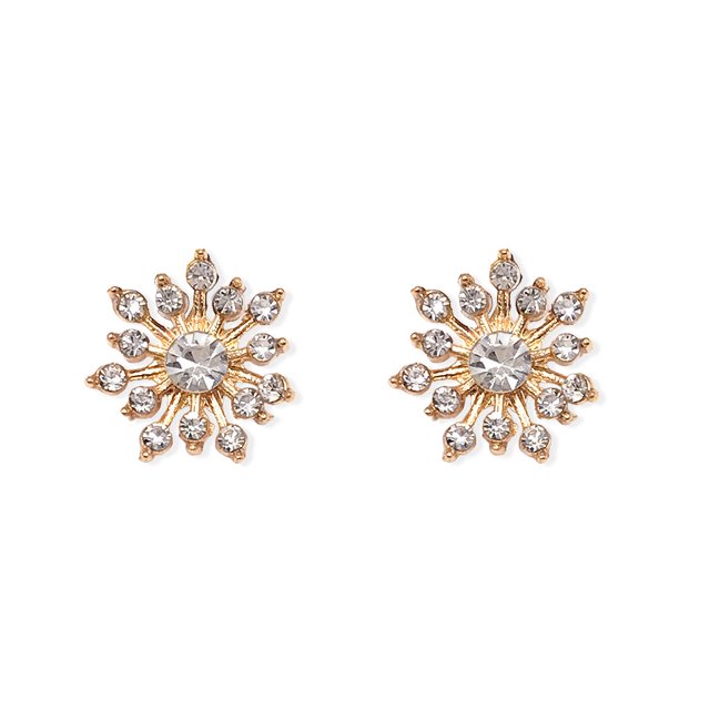 2 Pieces Hairpin Headdress Flat Back Non-perforated Design Shiny Rhinestones Beautiful Pearl Flower Buckle for Dancing Party Type 6