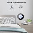 thumbnail image 2 of Mistaha Programmable Smart Digital Thermostat Room Temperature Controller with Round Backlight LCD Touchscreen for Home School Office Hotel, 2 of 8