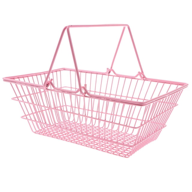 Mini Shopping Basket Toy Portable Kids with Handle ren Shopping Toy