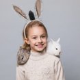 thumbnail image 2 of MOVTOTOP Ensemble de Costume d'Ne Gris avec Oreilles et Queue en Fil Doux pour Cosplay 1 Ensemble, 2 of 7