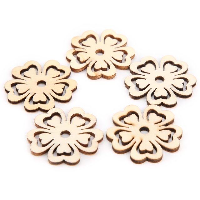 Wood Blocks,100Pcs Wood Pieces Natural Small Wood Pieces Wood Pieces Enhanced Features