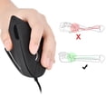 thumbnail image 4 of Souris Verticale Ergonomique Filaire, Souris Ergonomique Verticale Filaire USB Main Gauche Souris Optique Verticale Filaire USB Qualité Professionnelle, 4 of 9