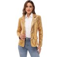 thumbnail image 1 of Women's Evening Sparkle Sequins Open Front Long Sleeve Blazer Jacket, 1 of 5