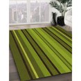 thumbnail image 3 of Ahgly Tapis d'Intérieur Lavable en Machine Carré Vert Pistache Transitionnel, 4 Pieds Carré, 3 of 7