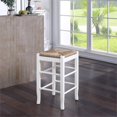 thumbnail image 2 of Boraam Square Rush Backless Counter Stool - Cream, 2 of 5