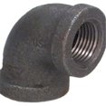 thumbnail image 1 of 90-Degree Black Pipe Reducing Elbow, 3/4 x 1/2 In. - 8700124608, 1 of 1