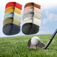 thumbnail image 4 of pitrice Golf Head Covers PU Portable Protector for Athlete Travel Golf Training Multi Color Large, 4 of 5