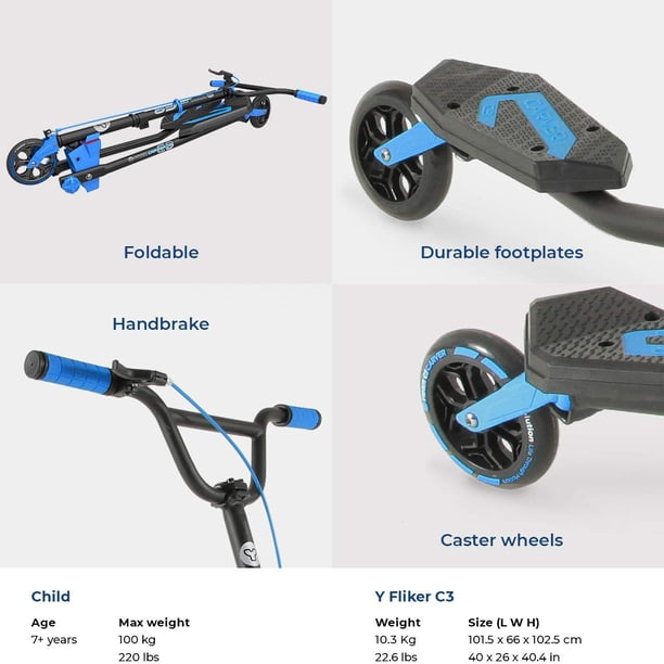 Yフリッカー　(Y Fliker Carver C3 /Yvolution) Yvolution Y Fliker Carver C3 Foldable Wiggle Drift Scooter for