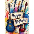 thumbnail image 4 of Musical Theme Happy Birthday Banner with Guitar and Notes Decorations Background Backdrop for Birthday Party Photography Props and Party Decor Supplies, 4 of 4