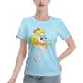 thumbnail image 1 of T-Shirt Basique à Manches Courtes pour Femmes Sailor Moon Aino Minako, 1 of 6