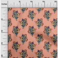 thumbnail image 1 of oneOone Cotton Cambric Fabric Leaves & Floral Block Decor Fabric Printed BTY 56 Inch Wide, 1 of 4