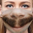 thumbnail image 4 of 3D Funny , Protective Anti-Fog, Washable, Reusable, Mouth , Unisex Cover , D D, 4 of 7