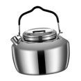 thumbnail image 4 of harper Camping And Outdoor Kettle: Multipurpose Stainless Steel Kettle for Tea, Coffee, 1.5L Bright Silver, 4 of 10