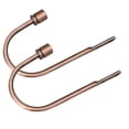 thumbnail image 1 of Matoen12 Embrasses Métalliques en Forme de U pour Rideaux 2 Pcs, 5.9"x3.3" Embrasses Murales pour Draperies Crochets à Rideaux, Style Moderne Simple Déco Maison Embrasses pour Draperies, Alliage d'Aluminium Léger, Or Rose, 1 of 3