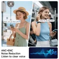 thumbnail image 4 of Refurbished VEATOOL G01 Wireless Earbuds with Smart Touch Control, ANC+ENC Noise Cancellation, 40H Stereo Deep Bass, 4 of 5