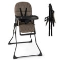 thumbnail image 1 of Gymax Foldable High Chair Easy Clean Compact Highchair w/ Removable Adjustable Tray Coffee, 1 of 10