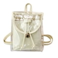 thumbnail image 1 of Small Travel Backpack Transparent Backpack/Handbag,Transparent Multipurpose Travel Bag,Transparent Vinyl Travel Bag,Ball Game Concert Transparent Backpack with An Opaque, 1 of 7
