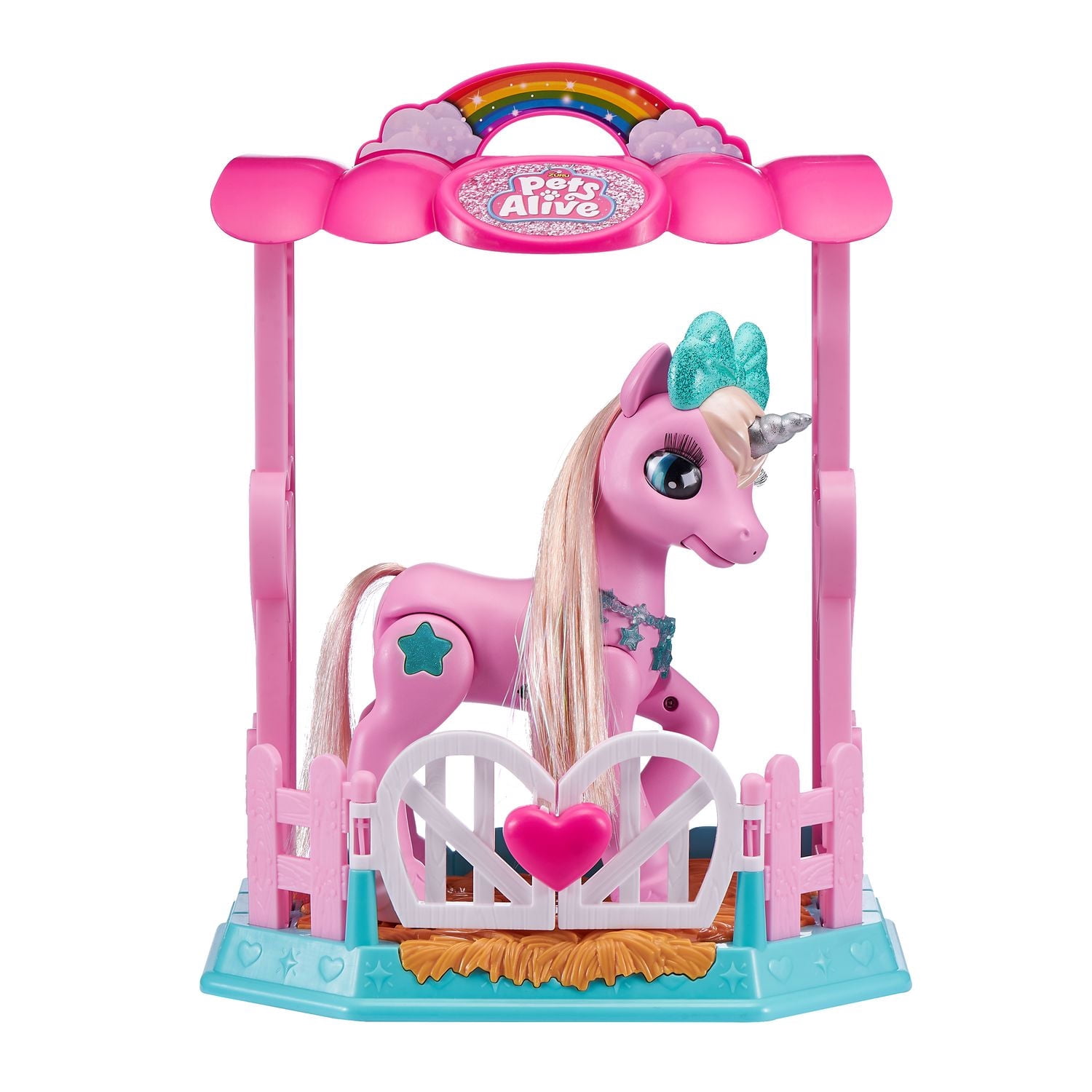 Pets Alive My Magical Unicorn in Stable Battery-Powered Interactive Robotic Toy Playset