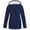 Navy, variant on Moxiu Rain Jacket Women Waterproof Windbreaker Jackets Trendy Polka Dot Lining Raincoat Drawstring Waist Hooded Rain Coats White,XXXXL