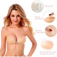 thumbnail image 3 of Adhesive Bra Strapless Sticky Invisible Push up Reusable Silicone The Best Off Backless Viscous for Women, 3 of 5