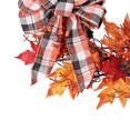 thumbnail image 5 of Haute Decor 24 Inch Fall Pumpkin Artificial Wreath w/ 30 Warm White Lights, 5 of 5