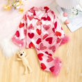 thumbnail image 2 of AJIWYH Pyjamas Taille 6 pour Filles, Ensemble de Pyjamas Confort Décontracté Imprimé Doux pour la Saint-Valentin Rouge pour 4-5 Ans, 2 of 8