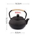 thumbnail image 2 of GROWTH TANK Cast Iron Teapot Tea Kettle Crafts Sturdy for Boiling Water Making Tea 800ml, 2 of 4