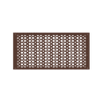 thumbnail image 1 of Grille à Retour d'Air 12′′x30′′ avec Trous et Vis, Plaque Frontale Format 13-1/2′′x26 Couvercle Décoratif pour Conduit de CVC, Évent en Fonte Enduit de Poudre Repeintable pour Murs, Plafonds, Planchers – Motif Champignon Tudor VR100, 1 of 7
