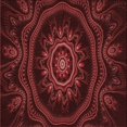 thumbnail image 1 of Ahgly Company Machine Washable Indoor Square Transitional Fire Brick Red Area Rugs, 4' Square, 1 of 7