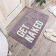 thumbnail image 1 of Get Naked Bath Mat Cute Funny Bathroom Rugs Machine Washable Bath Mats for Bathroom Floor,Tub and Shower,Non Slip Soft Absorbent Bathroom Accessories Decor Rugs,20x32, 1 of 7
