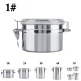 thumbnail image 2 of Coofit Food Storage Container Sealed Stainless Steel Airtight Canister for Tea Coffee, 2 of 9