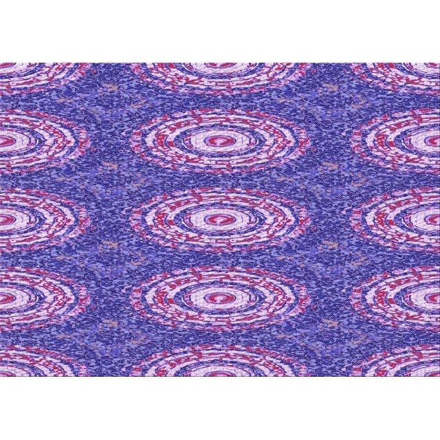 Ahgly Company Machine Washable Indoor Rectangle Transitional Purple Amethyst Purple Area Rugs, 5' x 7'