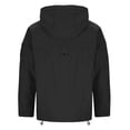 thumbnail image 5 of KIHOUT Men's Waterproof Shell Jacket Windbreaker Hooded Solid Color Rain Coat for Outdoor Hiking Climbing Traveling, 5 of 5