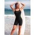 thumbnail image 3 of Charmo Womens Athletic One Piece Swimsuit Boyleg Swimwear Competitive Bathing Suit, 3 of 6
