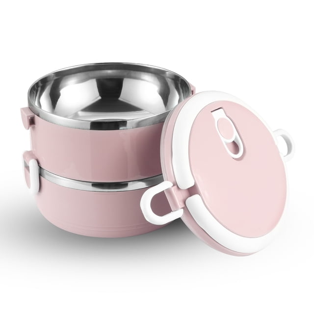 Labymos S-0530 Boîte à Lunch Bento Isolée en Acier Inoxydable à Double Couche Portable, Étanche