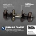 thumbnail image 3 of Troy Matte Front Door Knob with Lock and Key Exterior/Interior Door Handles with Lock Keyed Entry Door Knobs for Front Door Bedroom Bathroom & Office Traditional Home Décor, 3 of 9
