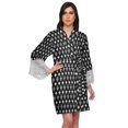 thumbnail image 1 of Moomaya Printed Short Robes For Women Cotton Robes For Women With Lace Trim, 1 of 6