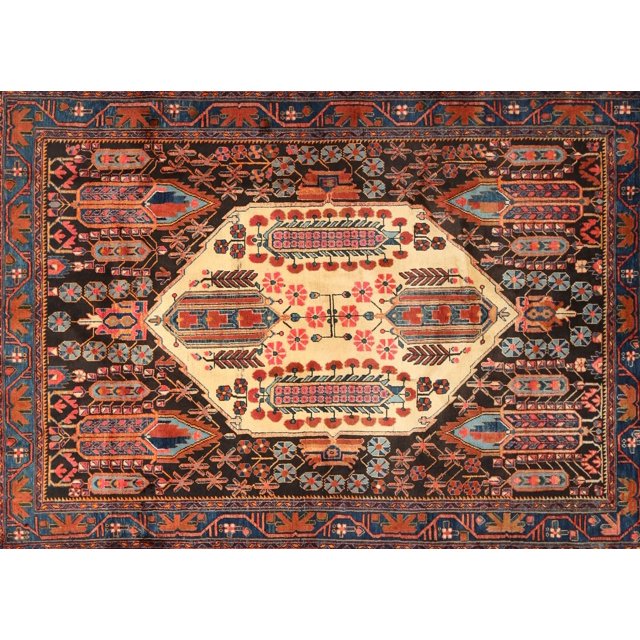 Ahgly Company Indoor Rectangle Traditional Orange Brown Persian Area Rugs, 8' x 12'