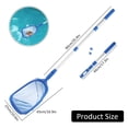 thumbnail image 4 of Pool Skimmer Net with 17.5-35.5inch 3-Section Telescopic Aluminum Pole Swimming Pool Leaf Net Skimmer Rake with Fine Mesh for Cleaning Swimming Pools Style 02, 4 of 9