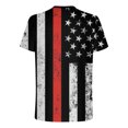 thumbnail image 5 of Snoarin T-Shirts pour Hommes Mode Hommes Manches Courtes Col Rond Imprimé T-Shirt Décontracté Hauts Blouse Chandails du 4 Juillet pour Hommes en Liquidation, 5 of 5