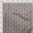 thumbnail image 2 of oneOone Polyester Lycra Fabric Leaves|Floral & Paisley Block Printed Fabric 1 Yard 56 Inch Wide, 2 of 4