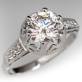 thumbnail image 1 of Bague de Fiançailles en Moissanite Ronde, Bague de Mariage en Pierre Précieuse 2,85 Ct, Bague en Moissanite Incolore, Bague pour Femme, Bague de Demande, 1 of 5